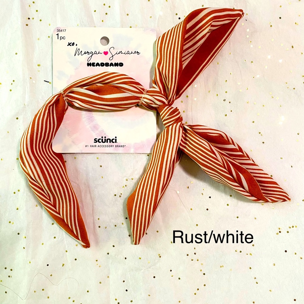 🎀4/$25  Rust & White Headband